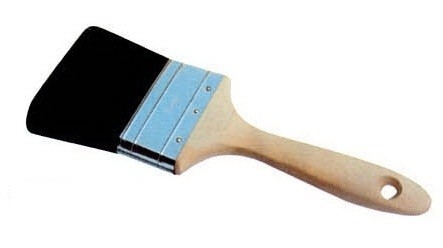 Malpinsel mit schwarzen Borsten