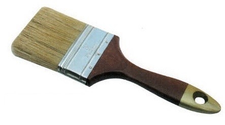 Malpinsel mit weißen Borsten