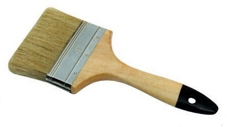 Malpinsel mit weißen Borsten
